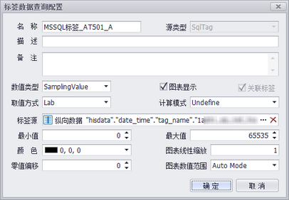 HistorianChart（历史趋势图表）添加MSSQL标签步骤6